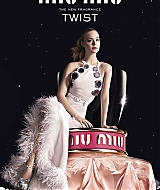 elle fanning, twist, fragrance, miu miu