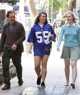 elle fanning, jude law, woody allen, new york, set, candids, september 28 2017