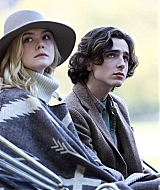 elle fanning, candids, woody allen, on set, new york city, october 12 2017