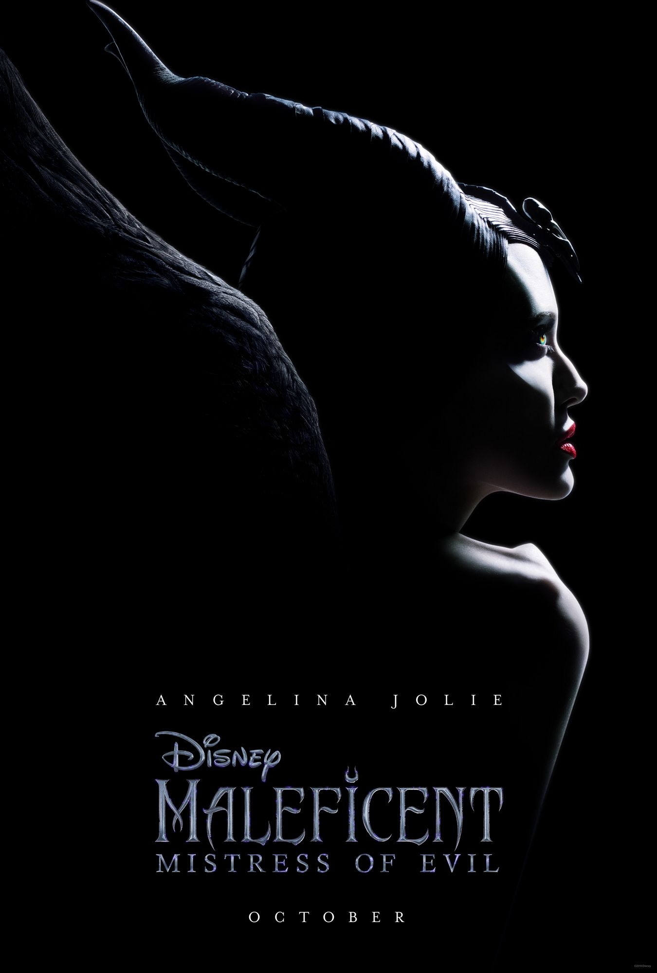 angelina jolie, elle fanning, maleficent 2, poster