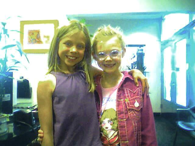 With actress Anna Collins at Osbrink Talent Agency, May 2006.
