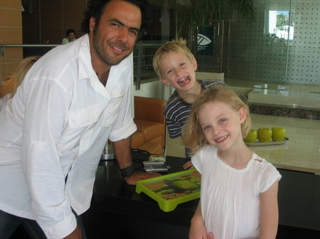 With Nathan Gamble and Director, Alejandro González.
