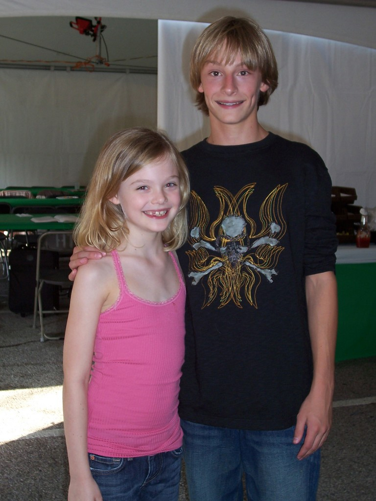 With co-star from 'The Boogeyman' Bobby Preston, Sep 2006.
